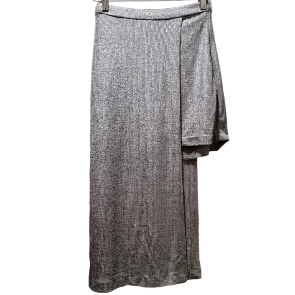Zara Silver Skirt Trafaluc Collection